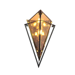 Universal Voyant mural brun clair de verre 220V (16,5 * 9,1 * 6,3 pouces) Lampe murale de diamant, 220V ACLACELLE CHAMBRES SALLE DE LAMPS DE SOMMES DE LAMPS VILLA MARROIS, LED brun