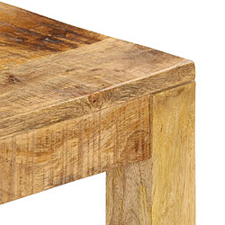 Avis vidaXL Table basse 80x80x40 cm Bois de manguier massif