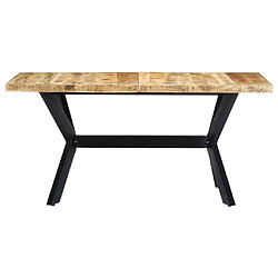 vidaXL Table à manger 160x80x75 cm Bois de manguier massif brut