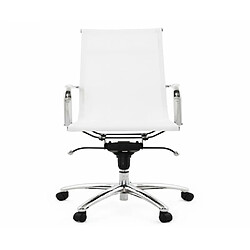 Kokoon Design Fauteuil de bureau LIANA WHITE 68x68x113 cm