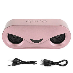 ComfortXL Enceinte portable sans fil bluetooth avec lumière led, haut-parleur stéréo basse pour u disc pink