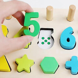 Avis Universal Puzzle d'appariement des formes numériques pour les enfants, jouets en bois