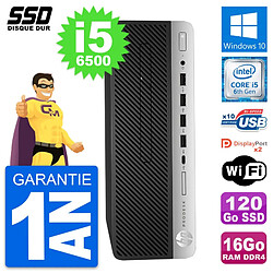 PC HP ProDesk 600 G3 SFF Intel Core i5-6500 RAM 16Go SSD 120Go Windows 10 Wifi · Occasion 