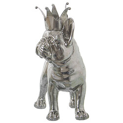 Avis Figurine Décorative Alexandra House Living Argenté Plastique Chien Couronne 14 x 26 x 25 cm