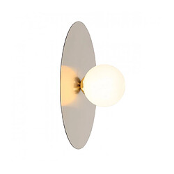 Luminaire Center Applique murale moderne Spoletto Coloris de l'abat jour : blanc Matèriau : Aluminium, verre Hauteur en Cm : 30,5 Largeur en Cm : 14 Diamètre en Cm : 32 IP : 20 Type d'ampoule : G9