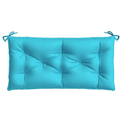 Maison Chic Coussin Confort | pouf | Coussin de banc de jardin turquoise 110x50x7 cm tissu -GKD84072