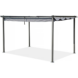 Habitat Et Jardin Pergola avec toit rétractable - 3 x 4 m - Anthracite 