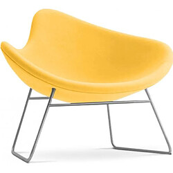 ICONIK INTERIOR Fauteuil design moderne - Metre Jaune