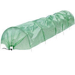 Ecd Germany tunnel en feuille 300x55x35 cm, transparent/vert, en feuille de grille PE