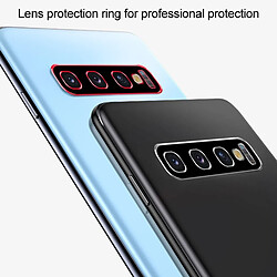 Avis Wewoo 10 PCS en alliage de titane métal protecteur d'objectif de caméra Film de verre trempé pour Galaxy S10 / S10 + bleu