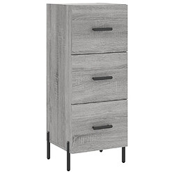 Maison Chic Buffet,Meuble de Rangement,commode pour salon,Cuisine Sonoma gris 34,5x34x90 cm Bois d'ingénierie -MN69985