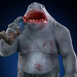 Iron Studios The Suicide Squad - King Shark Statue 1/10 pas cher