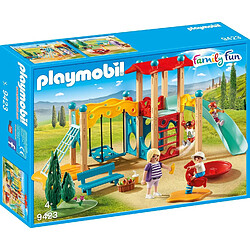 Playmobil® PLAYMOBIL 9423 Family Fun - Pleine de jeu avec toboggan Playmobil - Parc De Jeu Avec Toboggan