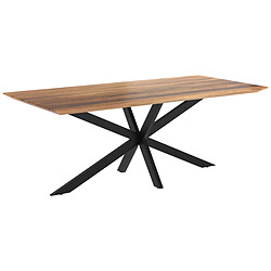 Rendez Vous Deco Table rectangulaire Sudirman 8 personnes en bois et métal 220 cm