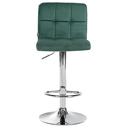 Non Tabouret de bar Peru velours chrome 