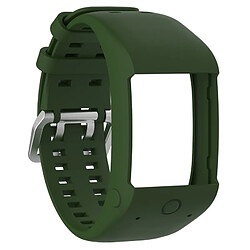 Avis Wewoo Bracelet pour montre connectée Dragonne Sport en silicone POLAR M600 Vert armée