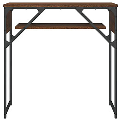 Acheter Maison Chic Table console | Meuble d'entrée | Table d'appoint avec étagère chêne marron 75x30x75 cm -GKD91891