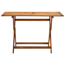 vidaXL Table de jardin pliable 120x70x75 cm Bois d'acacia massif