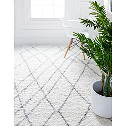 Hadorn Tapis shaggy 275x185 blanc crème Lachen Fence pas cher