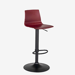 Tabouret bar de cuisine design noir mat réglable en hauteur Grand Soleil Imola Matt, Couleur: Bordeaux