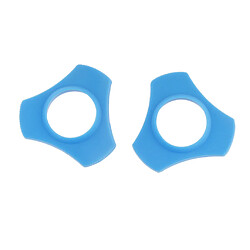 2pcs Bleu 3 Points Microphone Sans Fil Anneau De Protection Antidérapant Micro Rouleau De Support Mic Roller Titulaire Slip