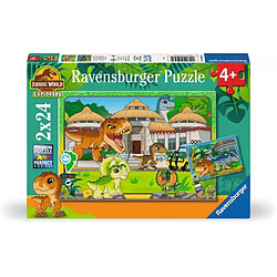 Ravensburger Puzzle 2x24p Vivre en terre sauvage Jurassic World Explorers