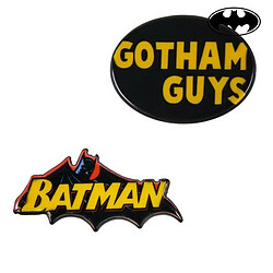 Broche Batman Jaune Noir 