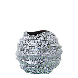 Vase Alexandra House Living Gris Argenté Céramique Craquelé 26 x 27 x 25 cm 