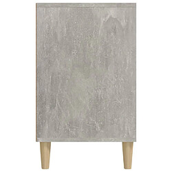 vidaXL Armoire à chaussures Gris béton 102x36x60 cm Bois d'ingénierie pas cher