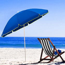 Beachline Parasol de plage 2 mètre pour mer et jardin Capri, Couleur: Bleu