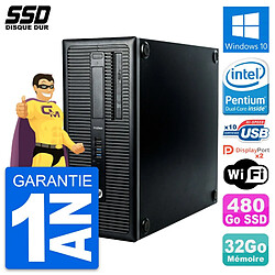 PC Tour HP ProDesk 600 G1 Intel Pentium G3220 RAM 32Go SSD 480Go Windows 10 Wifi · Occasion 