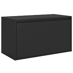 Helloshop26 Banc banquette d'entrée 80 x 40 x 45 cm noir aggloméré 02_0010999