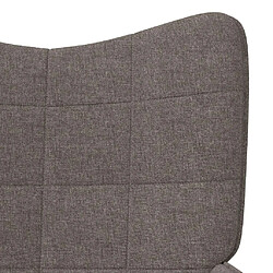 Maison Chic Chaise de relaxation | Fauteuil relax Taupe Tissu -GKD22484 pas cher