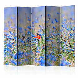 Paris Prix Paravent 5 Volets A Sky Colored Meadow Cornflowers 172x225cm