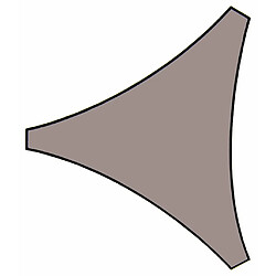 Perel Voile d'ombrage triangulaire 5 m Couleur taupe GSS3500TA