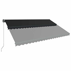 Avis Maison Chic Auvent manuel rétractable,Store manuel de porte 500x300 cm Anthracite -GKD38526