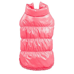 Pet Dog Puppy Cat Chaud Rembourré Coat Down Jacket Vest Vêtements Apparel Rose M