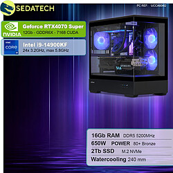 Sedatech PC Gamer Pro V360 • Intel i9-14900KF • RTX4070 Super • 16Go DDR5 • 2To SSD M.2 • sans OS