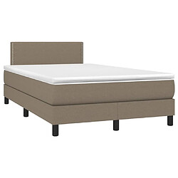 Avis Sommier à lattes LED,Cadre à lattes de lit avec matelas pour Adulte Taupe 120x200 cm Tissu -MN84195