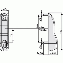 Vachette Module Antipanique PREMIUM EVOLUTION PE12 MEC finition blanc