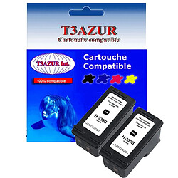 Lot de 2 Cartouches compatibles pour imprimante HP PhotoSmart 8453, 8750, 8750gp (339) Noire- T3AZUR Lot de 2 Cartouches compatibles pour imprimante HP PhotoSmart 8453, 8750, 8750gp (339) Noire 25ml - T3AZUR