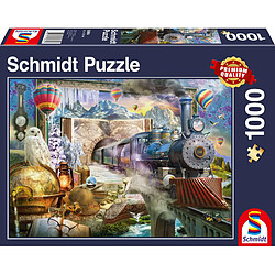 Schmidt Spiele- Voyage Magique, Puzzle de 1000 pièces, 58964, Coloré 