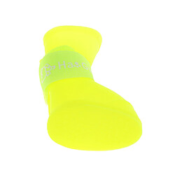 4 imperméable à l'eau chien chat chiot chat caoutchouc pluie bottes anti-dérapant chaussures yellow_m