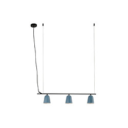 faro Suspension Studio Acier Noir mat, Bleu