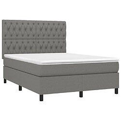 Avis Sommier à lattes,Cadre à lattes de lit et matelas et LED pour Adulte Gris foncé 140x190 cm -MN33234