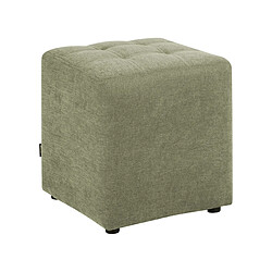 Beliani Pouf en tissu vert KANSAS 