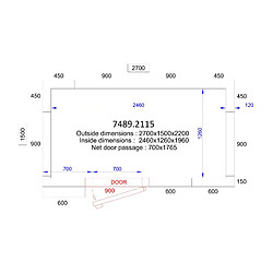 Chambre Froide Professionnelle - Hauteur 2200 mm - Combisteel