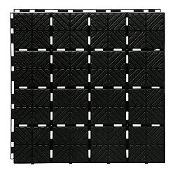 Trottoir de jardin Plaque de sol pour 1,5 m² Easy Square IES40 noir