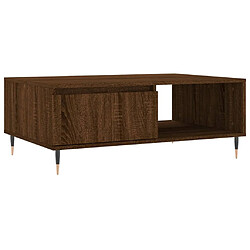 Maison Chic Table basse,Table Console Table d'appoint, Table pour salon chêne marron 90x60x35 cm bois d'ingénierie -MN42567