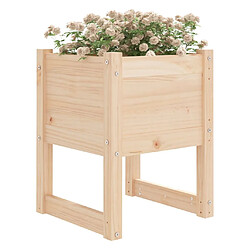 Avis Maison Chic Jardinière,Bac à fleurs - pot de fleur 40x40x52,5 cm Bois massif de pin -GKD56070